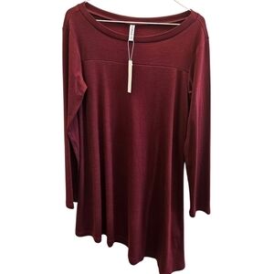 Koris Asymmetrical Button Long Sleeve Dress NEW